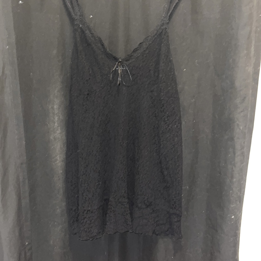 Vintage Soft Moments NY Black Lace Nightgown
